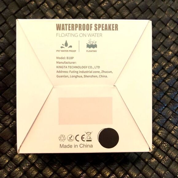 EBODA - NWT - Waterproof Portable Bluetooth Speaker/Black w/LED Lighting Effects - Picture 6 of 14